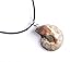 35-40mm Natural Single Ammonite Fossil Stone Gemstone Charms Pendant Necklaces Vintage Style