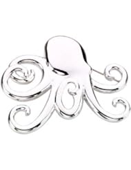 0.925 Sterling Silver Octopus Brooch