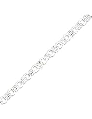 Sterling Silver 8.00mm Belcher Light Chain - 16 Inch