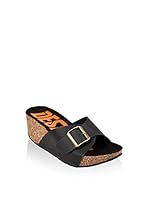 Destroy Sandalias de cuña (Negro)