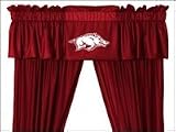 NCAA Arkansas Razorbacks - 5pc Jersey Drapes / Curtains and Valance Set