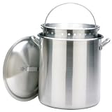 Bayou Classic 1000 100-Qt. Aluminum Stockpot with Boil Basket