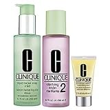 Clinique 3-Step Skin Care System For Skin Types 1, 2 Dry to Dry Combination 3-Step Skin Care System