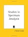 Books : Studies in Spectrum Analysis