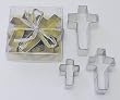 R & M Cross Shaped 3 Piece Cookie Cutter Set