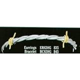Silver and Gold Barbed Wire Bracelet by Montana Silversmiths
