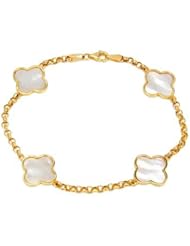 CLK Diamond 14K Yellow Gold Bracelet