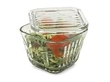 Refrigerators:Anchor Hocking Glass Refrigerator Storage Container 2 Cup Size