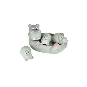Bathtub Pals - Gray Hippo Family by HandHelditems