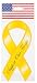 Support Our Troops Yellow Ribbon 8 Inch Magnet