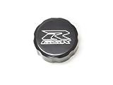 Suzuki GSXR 600 750 1000 BLACK BILLET FLUID RESERVOIR CAP LOGO ENGRAVED