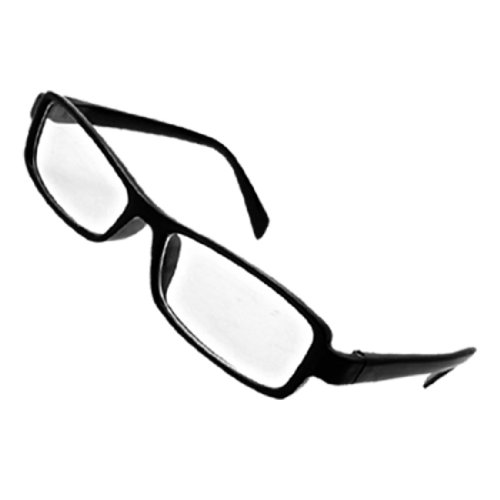 HIgh Fashion Chic Eyeglasses Glasses in Black Rectangular Spectacle Frame