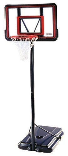 Lifetime 1239 Pro Court Height-Adjustable Portable Basketball System with 42-Inch Clear Acrylic Backboard