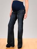 A Pea in the Pod Collection: 7 For All Mankind Dojo Secret Fit Belly(tm) 5 Pocket Wide Leg Maternity Jeans