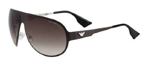 Emporio Armani Men’s 9623 Light Brown Frame/Brown Gradient Lens Metal Sunglasses