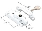 CRL White Keyed Sash Lock With Lugs