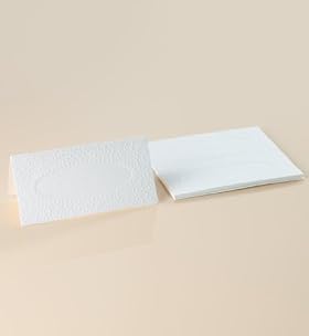 10 Black & Cream Placecards