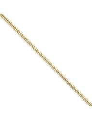 14k Yellow Gold 1.60mm Round Snake Chain Necklace