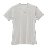 (ミズノ)MIZUNO (ドライベクター)DRY VECTOR Vネック半袖シャツ 涼感【汗】【クール】【ひんやり 涼感】(GY