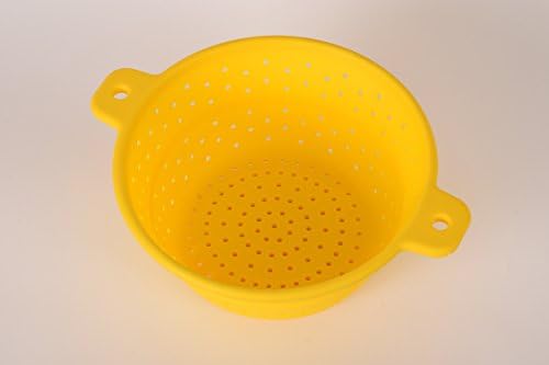 Collapsible Colander By Kitchen Collapsibles - Folding Silicone Pasta Strainer