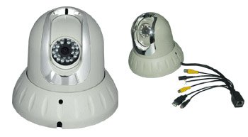 1/3 SONY Super HAD CCD 480 TVL Wireless 802.11B/G IR Middle Speed Dome P/T Network IP Camera with H.264 Video & Two Way Audio