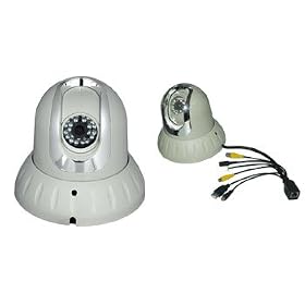 MICROSEVEN 1/3 SONY Super HAD CCD 480 TVL Wireless 802.11G IR Middle Speed Dome P/T Network IP Camera with H.264 Two Way Audio WPA WEP ENCRYTION /SD SLOT BUILT IN/ LIVE STILL IMAGES AVAIABLE FOR IE, FIREFOX, SAFARI, MOBILE PHONE/FTP VIDEO FUNCTION