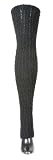 Charcoal / Grey Merino Wool Boucle Leg Warmers by KD dance, Makers of the finest Knit Dancewear in the World, Stretch Knit, Super Warm, Soft & Comfortable - Chic & Sexy Thigh Hi's