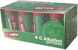 Sanyo Am8C Alkaline Batteries Multipacks (C 8Pk)