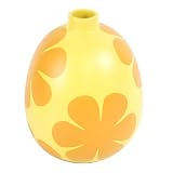 EXP Handmade Yellow Terracotta Retro Floral Vase