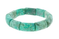 Sleeping Beauty Turquoise Jasper Section Stretch Bracelet