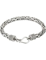 Sterling Silver 6.25 Mm Byzantine Bracelet 08.50 Inch Byzantine Brc719