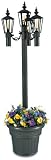 Islander 560 Black Citronella Park Planter, 85-inches Tall