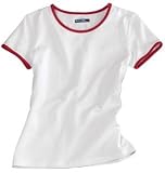 NEW Sport-Tek - Ladies Ringer T-Shirt White/Red1X