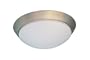 Archipelago Lighting 79591-PPP Nickel Round Ceiling Fixture, 13-Inches Long, Twist Glass, Includes Two 18-Watt Compact Fluorescent Lamps, Energy Star Rated