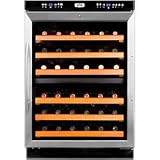 Summit Under Counter Dual Zone Wine Cellar 46 Bottle: Stainless Steel Summit Under Counter Dual Zone Wine Cellar 46 Bottle: Stainless Steel