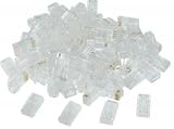RJ45 CAT5E (8P8C) Crimp Connector solid, (100 Pcs Per Bag)