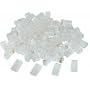 RJ45 CAT5E (8P8C) Crimp Connector solid, (100 Pcs Per Bag)