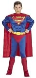 Muscle Chest Superman Costume: Boy's Size 8-10