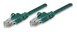 Intellinet, 6 inch (0.5 ft). CAT.5E UTP Patch ethernet Cable with Snagless Molded Boots, Green