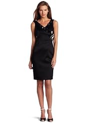 Acetate/Nylon/Spandex Two-Toned  Dress