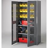 DURHAM Clear-View Cabinets - Gray