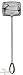 Hagen Easy Catch 8in Green Coarse Nylon w/16 inch Handle