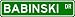 BABINSKI Street Sign ~ Personalized Family Lastname Sign ~ Gameroom, Basement, Garage...