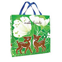 Shopper, Make Friends, tote 11x7x3 inches ( Five Pack)