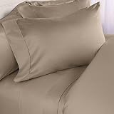 King Size Taupe 100% Egyptian Cotton Set 1200 Thread Count 6 PCs DP