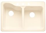 AMERICAN STD 33X22 SILHOUETTE 4H DBL BONE