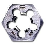 High Carbon Steel Hexagon Taper Pipe 1 Across Flat Die 1/4-18 NPT