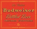 TIN SIGN NOSTALGIC ~ BUDWEISER PREFERED EVERYWHERE