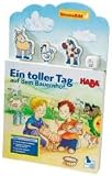 Ein toller Tag auf dem Bauernhof (Rahmenpuzzle), m. 3 Holzfiguren u. -wuerfel