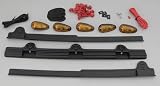 Lund Industries, Inc. LND-12390: Windshield Visor Lights, 5-Light, Led Marker, Amber, Solar/Lunar Visor, Kit
